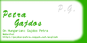 petra gajdos business card